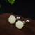 Yilu Silver S925 Sterling Silver Natural Hetian Jade White Jade Lotus Retro Simple Female Eardrops Earrings Wholesale