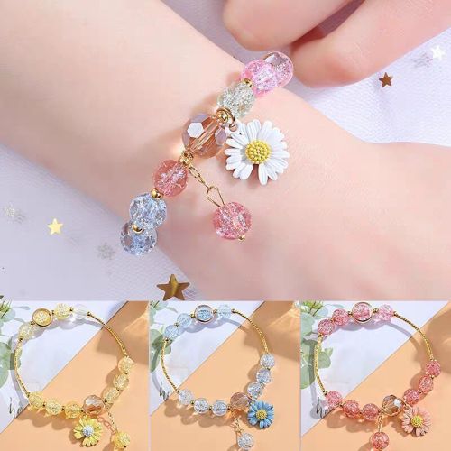 daisy bracelet female student mori online celebrity color crystal bracelet korean simple personality ins spot wholesale