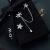 Sterling Silver Fairy Mori Style Flower Earrings Korean Graceful Online Influencer Chain Ear Clip Tassel Earrings Women