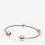 S925 Sterling Silver Fixed Beads Open Bracelet Silver Bracelet DIY Ornament Fashion Mickey Silver Bracelet Bracelet