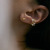 Golden Geometric Multi-Layer Ear Clip Women's French Retro Hollow Glittering Diamond Pearl Ear Clip Ins
