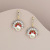 Dao Ma Dan Face Earrings Women's New Year Red Retro Temperamental Earrings Special-Interest Design 2021 New Earrings