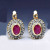 Wish Hot-Selling New Arrival Fashion Red Set with Diamonds Gemstone Women's Ear Clip