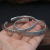 999 Pure Silver Men and Women Retro Personality Lotus Hannya Shingyo Bracelet Thai Silver Creative Baifu Open Bracelet