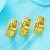 Car Rice Character Design Closed Ring Ring Plated 24K Real Gold Vietnam Placer Gold Ring Brass Gold Plated Couple Ring