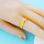Car Rice Character Design Closed Ring Ring Plated 24K Real Gold Vietnam Placer Gold Ring Brass Gold Plated Couple Ring
