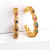 and America Creative Non-Piercing Ear Clip Female Ins Hot Selling Zircon Ear Clip Fashion Type C Small Ear Ring Erq82