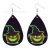 Leather Earrings Pumpkin Skull Fluorescent Green Luminous Earrings Best Seller in Europe and America Halloween Ornaments