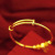 Vietnam Placer Gold Bracelet Female Net Red Sand Gold Simple Cold Style Dreamcatcher Push-Pull Bracelet Wholesale