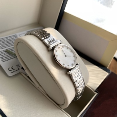 Daifa Langjia Ultra-Thin Fritillary-Face Women's Watch Fine Steel Strap Women's Watch Swiss Quartz Two-Pin Watch
