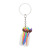 Cross-Border Art Keychain Cute Cartoon Brush Children's PVC Key Ring Car Pendant Accessories Small Gift Wholesale