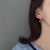 Star and Moon Earrings Women's Ear Clip 2021 New Asymmetric High Sense Ear Stud Earring Fashionable and Popular Earrings