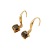New Simple Titanium Steel 18K Gold Jeweled Earrings Earrings Stainless Steel Non-Fading Zircon Ear Hook Ear Rings