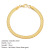 Europe and America Cross Border New Bracelet Gold-Plated Stainless Steel Bracelet 3mm-5mm Chain like Flat Snake Bracelet