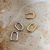 S925 Sterling Silver Earrings Cold Style Retro Geometric Ellipse Ring Circle Ear Clip Gold and Silver Plated Earrings