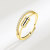 Amazon S925 Sterling Silver Five-Ring Zircon Rotatable Ring Hipster Hip Hop Rotating Personality round Ring Ring