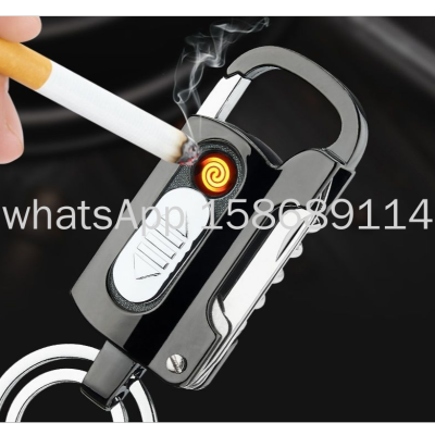 Multifunctional Keychain with Bottle Opener Charging Lighter with White Light Word Screw Nail File Gift