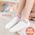 [Factory Wholesale] 2022 New Spring and Summer Mesh Thin Cotton Socks Breathable Sweat Absorbing Girls' Socks Big Children Boat Socks