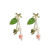 Original Design 2022 Warm Spring New Antique Earrings Bow Crystal Glass Flower Temperament Wholesale Ornament