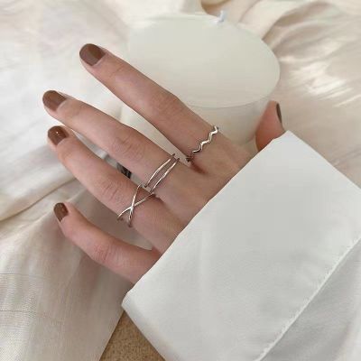 Influencer Ins Female Fashion Korean-Style Chic and Unique Adjustable All-Matching Fresh Switchable Index Finger Ring