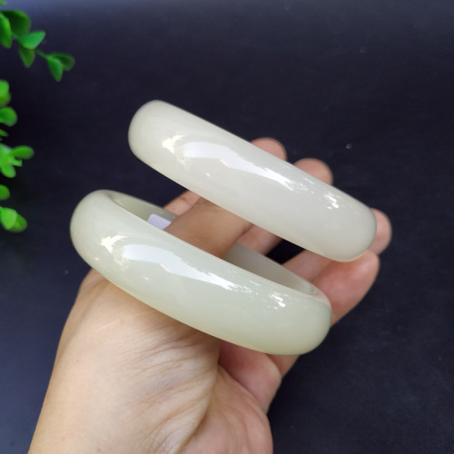 wholesale outer mongolia material bracelet white jade bracelet can not be broken high imitation hetian jade kunlun jade stall supply exhibition gifts