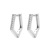 Sterling Silver Simple All-Match Small Ear Ring Women's Korean Temperament Ear Clip Personalized Geometric Earrings