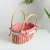 Rattan Hand-Held Flower Basket Floral Packaging Flower Shop Gift Basket Packaging Woven Hollowed Basket