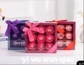 Christmas Valentine's Day Simulation Bar Soap Rose Preserved Fresh Flower Decorative Craft Wedding Gift Box Gift