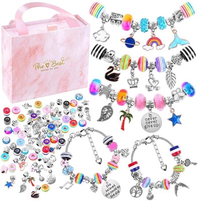 Hot Sale European and American Popular Bracelet Women's Set Children's Handmade DIY Creative Rainbow Unicorn Gift Box