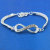 Infinity Diamond Bracelet Personality Simple Unisex Internet Hot Star with the Same Type Fashion Hand Accessories