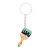 Cross-Border Art Keychain Cute Cartoon Brush Children's PVC Key Ring Car Pendant Accessories Small Gift Wholesale