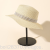 British Summer Travel Sun-Proof Sun Hat Wide Brim All-Match Rhinestone Casual Sun Hat Flat Top Beach Straw Hat