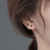 for Women Ear-Caring 925 Anti-Allergy Small Square Ear Hook Circle Ear Cuff Earrings Simple Special-Interest Earrings
