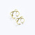 Sterling Silver Ear Clip Men and Women Simple Lines Handmade Personality U-Shaped X-Shaped without Ear Piercing Earring