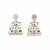 Creative Acrylic Printing Rainbow Book Color Crayon Castle Earrings Personalized Earrings Ins Style Popular Earrings