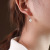 Normcore Bag Simple Elegant Pearl Earrings Women's Ear Hook Jewelry Earrings Titanium Steel Material Color Retention