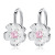 Lovely Flowers Silver Accessories Women's Japanese and Korean Romantic Fresh and Cute Earrings Ear Clip Non-Piercing