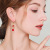 Ear Hook Red Drop Oil Diamond-Embedded Fu Earrings Festive Pearl Earrings Simple Elegant New Year Women's Earrings