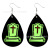 Leather Earrings Pumpkin Skull Fluorescent Green Luminous Earrings Best Seller in Europe and America Halloween Ornaments