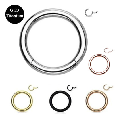 Nail-Free Cut Earrings Nose Ring Ebay Amazon Wish Popular G23 Pure Titanium Steel Multi-Color Electroplated Ring