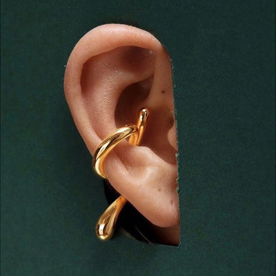 Geometric Ear Clip Special-Interest Design Simple Trendy Cold Celi Shaped Non-Pierced Snake Ear Clip Ear Hanging