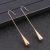 Fashion Normcore Style Titanium Steel Water Drop Earrings Stainless Steel Tassel Long Ear Hook Factory Direct Sales