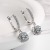 Earring Ear Clip Women's Korean-Style Personalized Diamond Inlaid Short Earrings Hollow Zircon Earrings