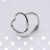 Style Geometric Stainless Steel Open Ring Non-Fading Titanium Steel Ring Female Couple Rings Ring Niche Accessories