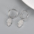 Interest Earrings Diamond Palm-Shaped Ear Clip Zircon Earrings Sterling Silver Earrings European and American 2020