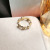 Korean Simple Love Cat Eye Ring Lady Ins Style Fashion Design Ring Fashion Temperament Index Finger Ring 1610