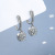 Earring Ear Clip Women's Korean-Style Personalized Diamond Inlaid Short Earrings Hollow Zircon Earrings