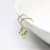 S925 Silver Ear Hook Plated 14K Gold-Plated Color Retention Ornament Accessories Nickel-Free Anti-Allergy Earrings