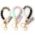 Amazon New Pu Tassel Anti-Lost Key Ring Edible Silicon Beads Bracelet Wooden Bead Bracelet Keychain Bracelet