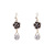 Ladies Fashion Camellia Earrings Long Face Slimming Tassel Earrings Bright Crystal French Minority Fashionable Earrings